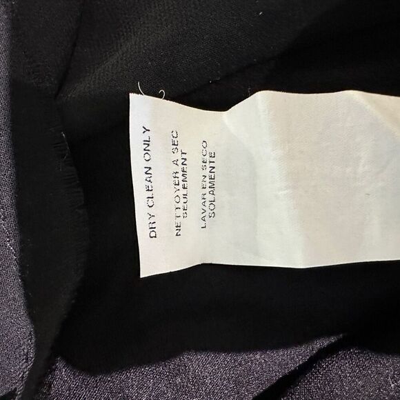 Black athletic tunic with leather sleeve accent - Picture 8 of 8